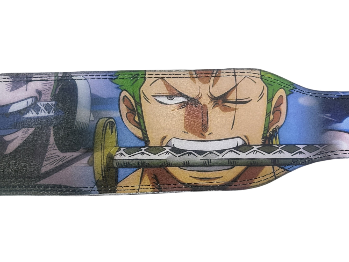 Cinturón De Piel Premium Zoro Estilo Comic Para Gym