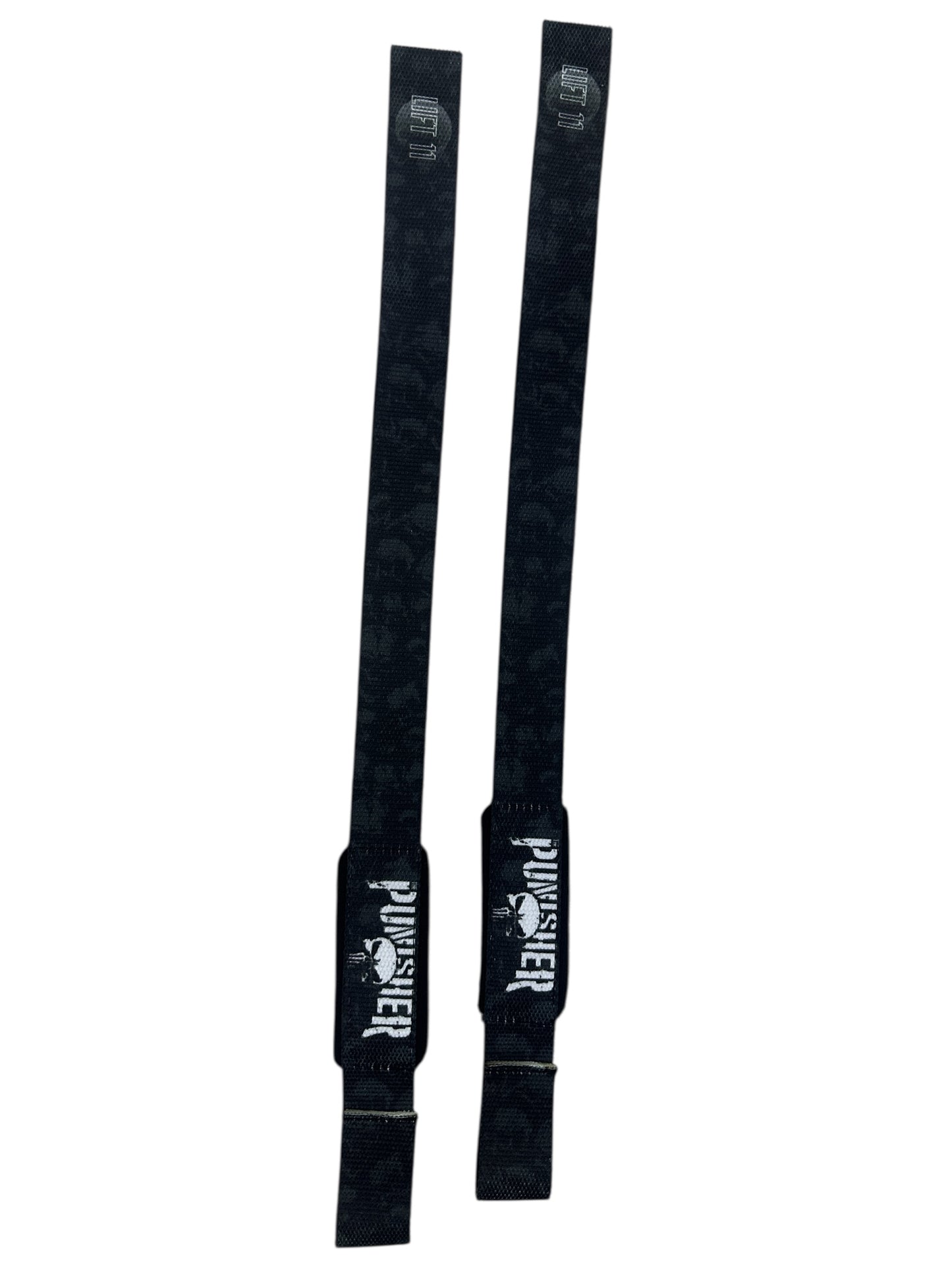 Straps Premium de Levantamiento de Pesas Diseño Punisher – Agarre Profesional