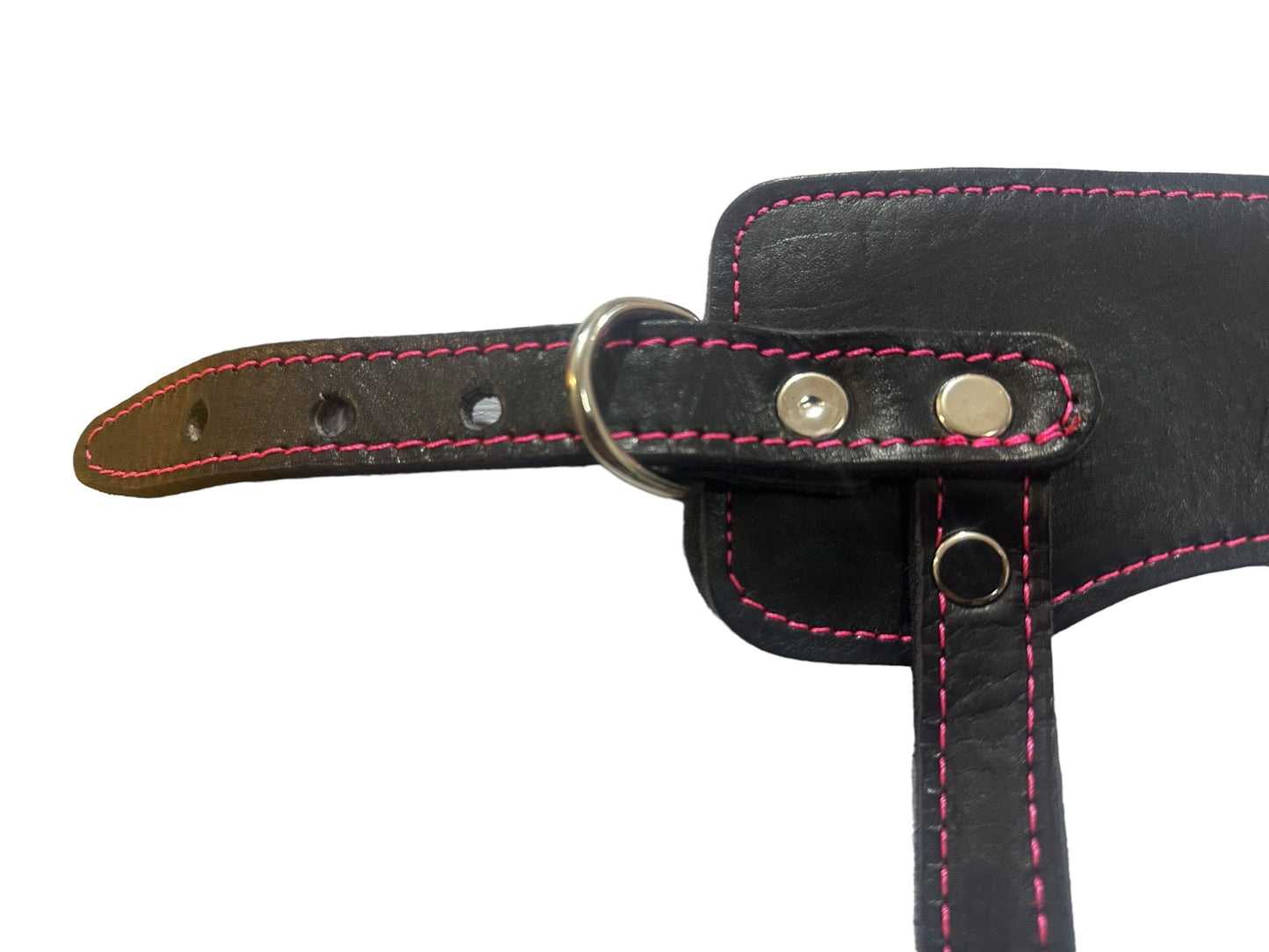 Par de grilletes premium de piel con talonera ajustable para gym