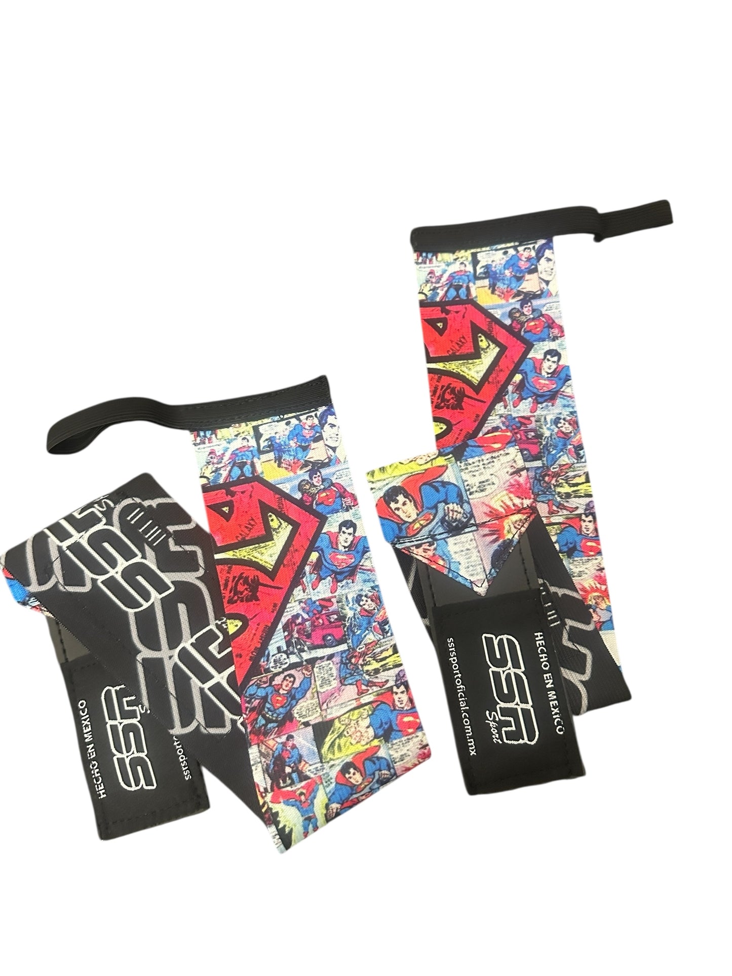 Muñequeras premium reforzadas con diseño Superman.
