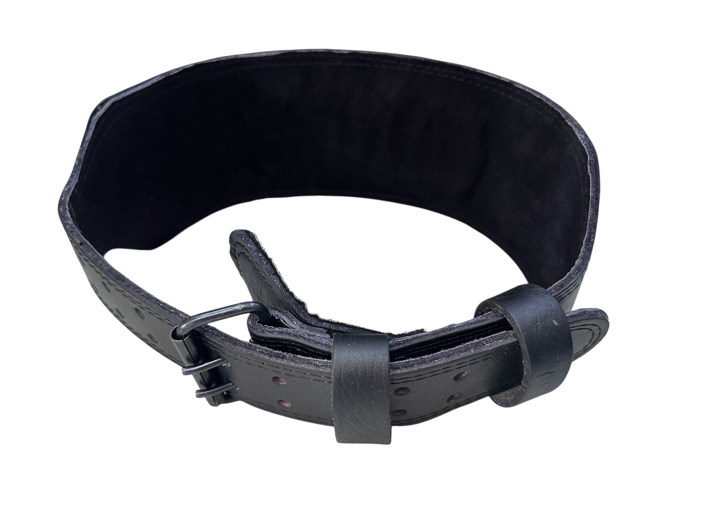 Cinturón Gym Ancho de Piel Premium Soporte Lumbar Pesas