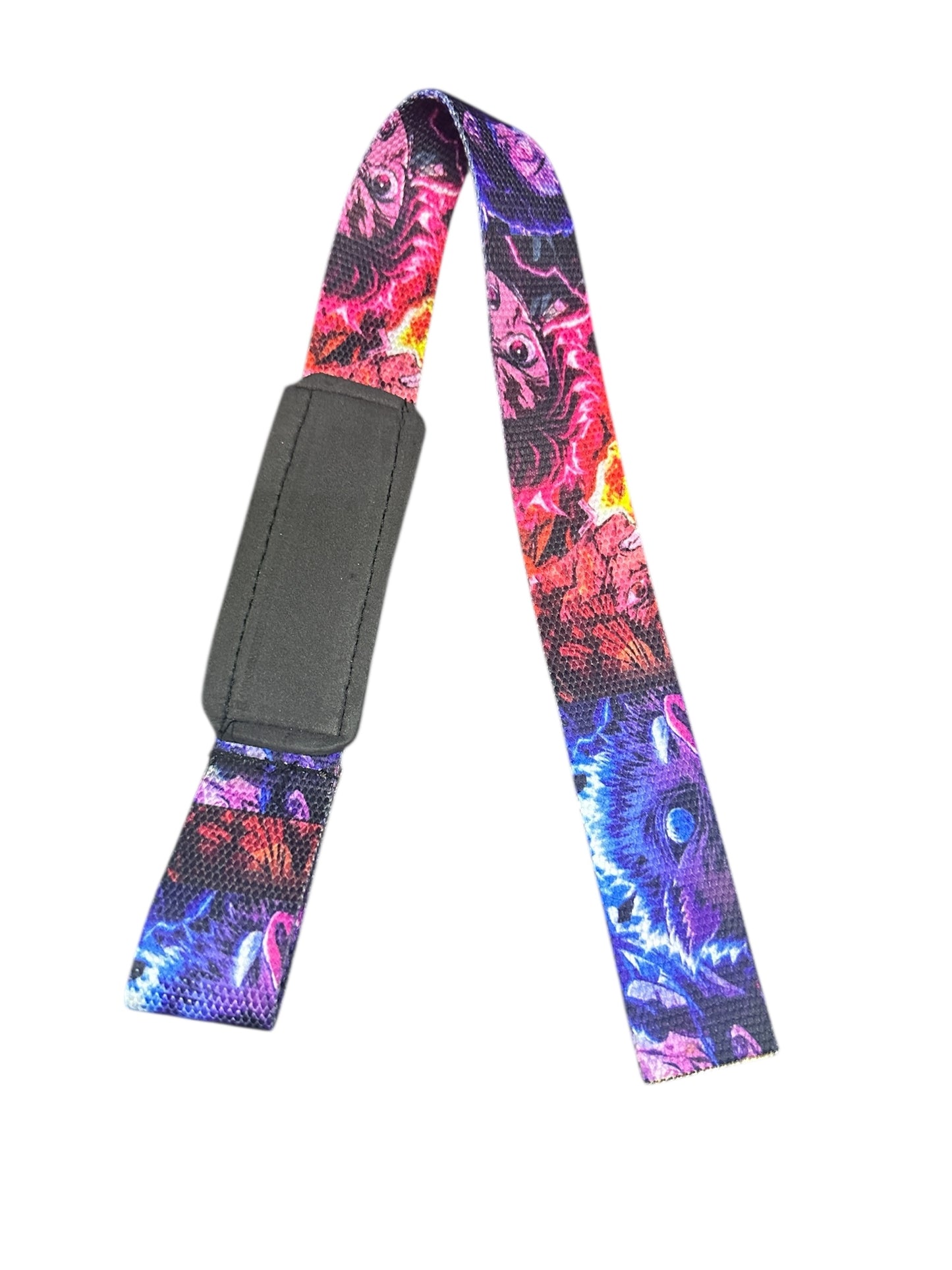Straps Deportivos Acolchonados – Diseño Demon Slayer – Ideal para Peso Muerto y Jalones