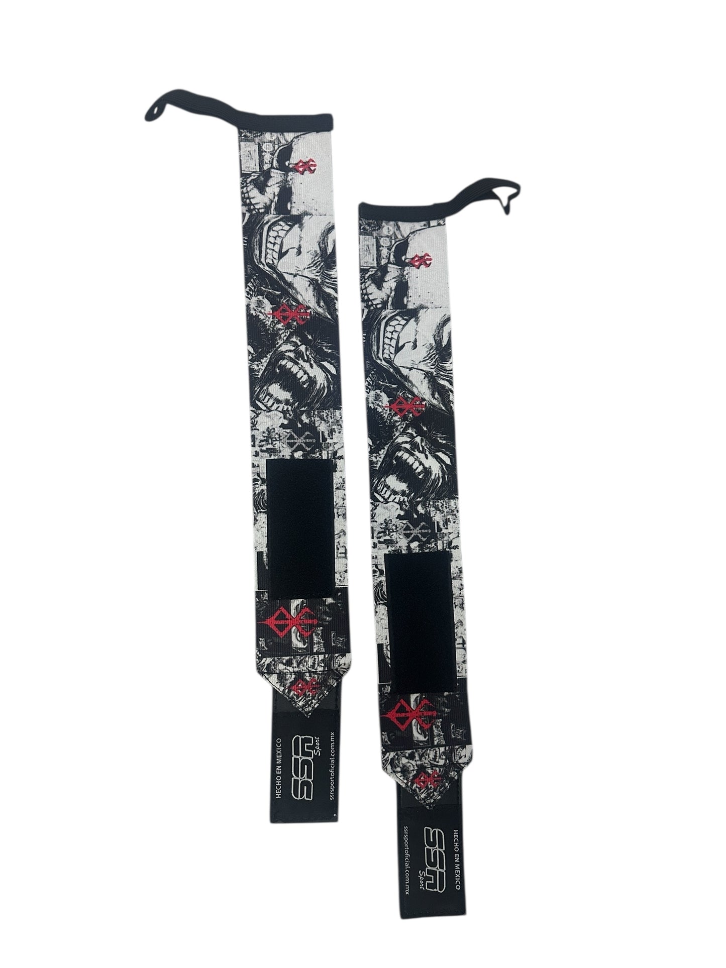 Muñequeras premium reforzadas con diseño Berserk.