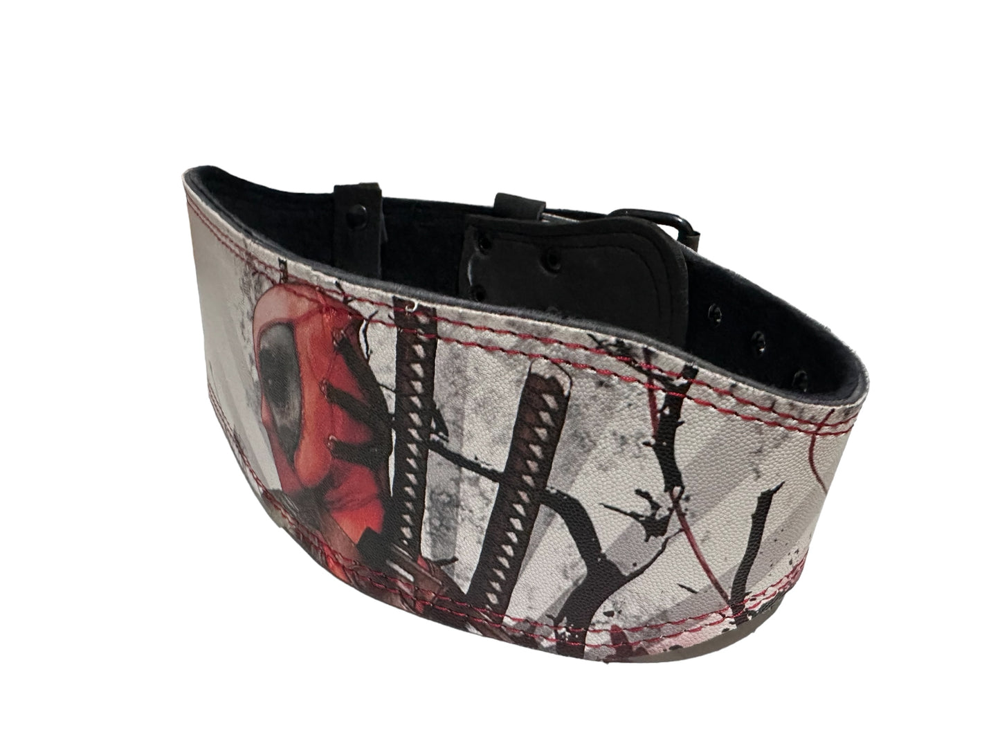 Cinturón De Piel Premium Deadpool Para Gym