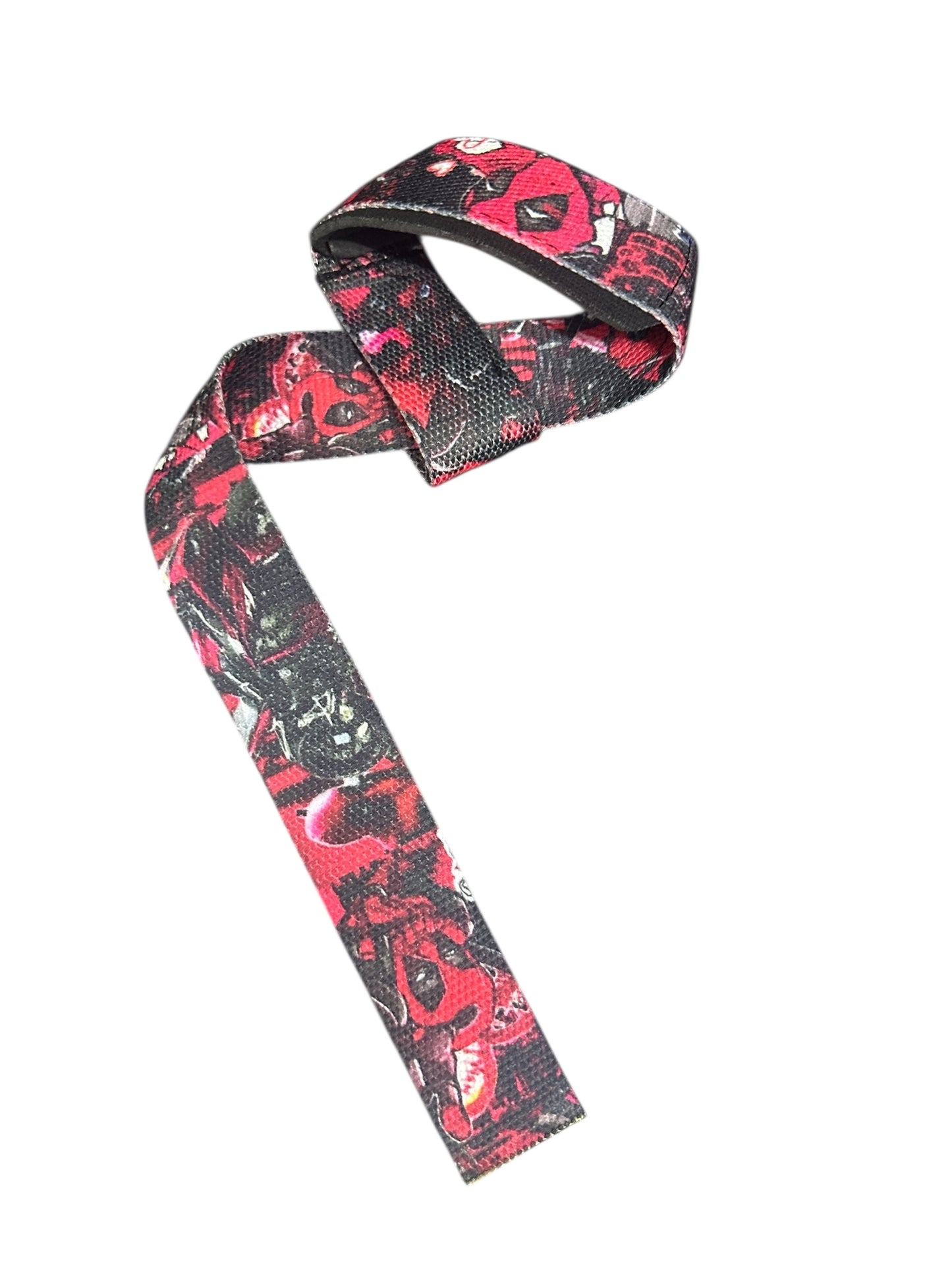Straps para Levantamiento – Diseño Deadpool – Resistentes y Cómodos