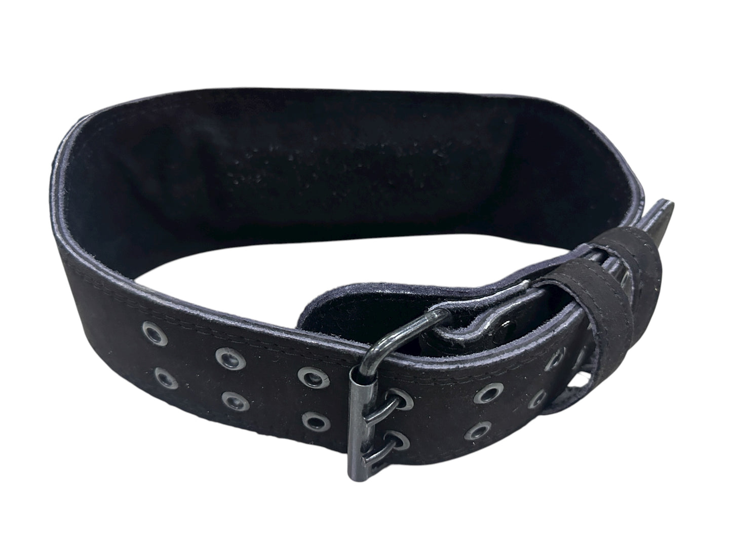 Cinturón SSR Sport de piel premium para gimnasio – diseño tipo M bordado, soporte lumbar reforzado