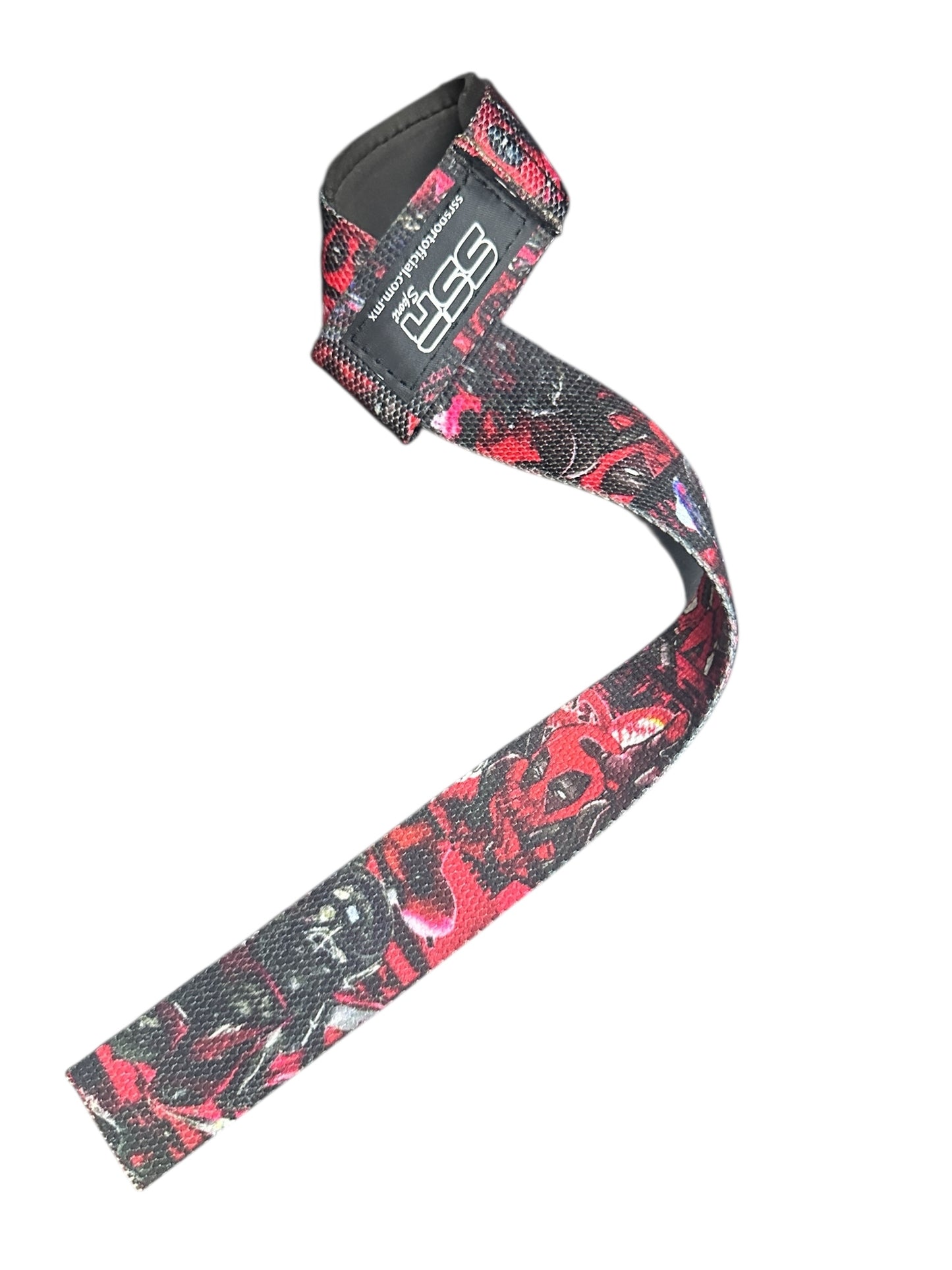 Straps para Levantamiento – Diseño Deadpool – Resistentes y Cómodos