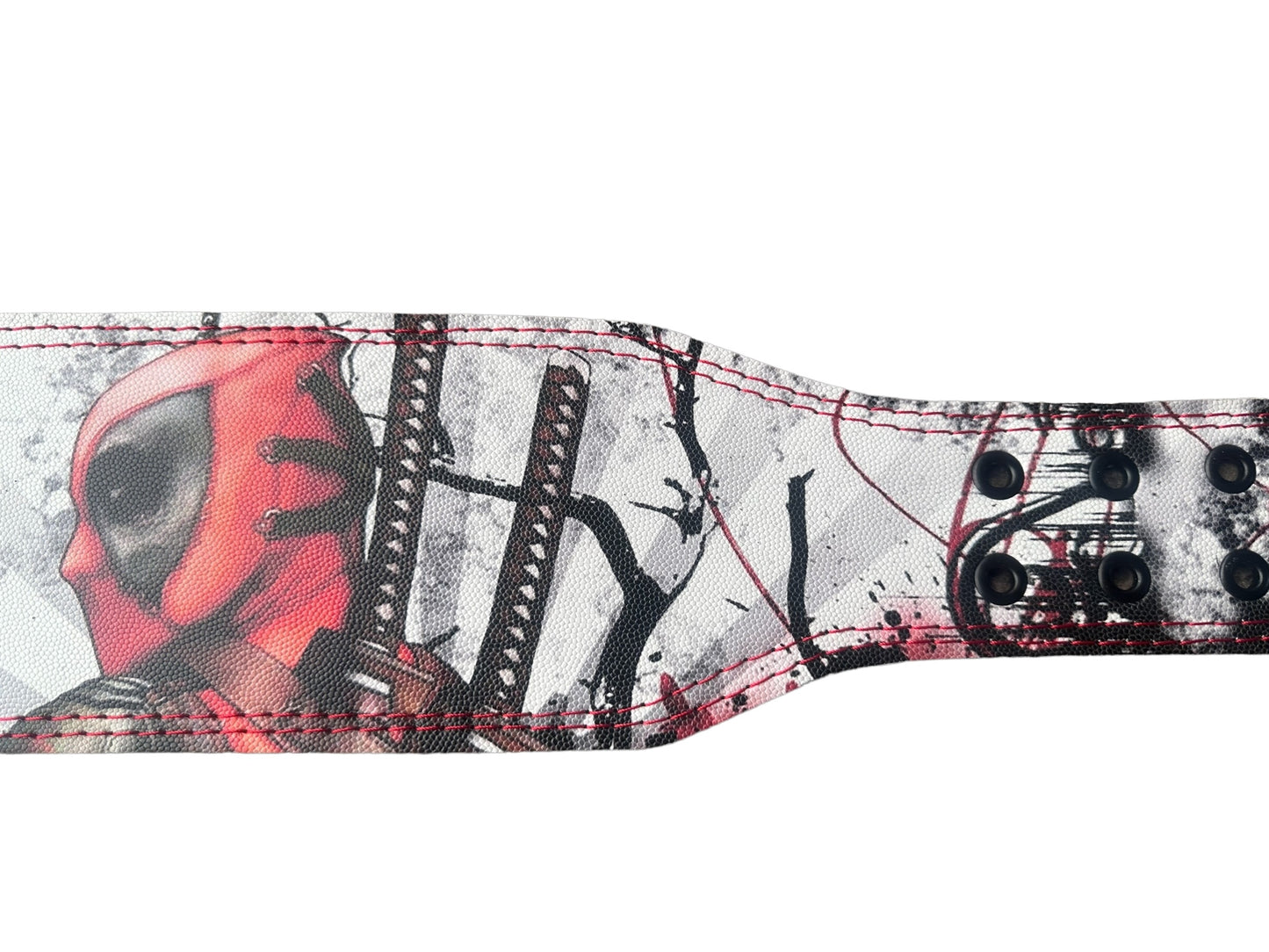 Cinturón De Piel Premium Deadpool Para Gym
