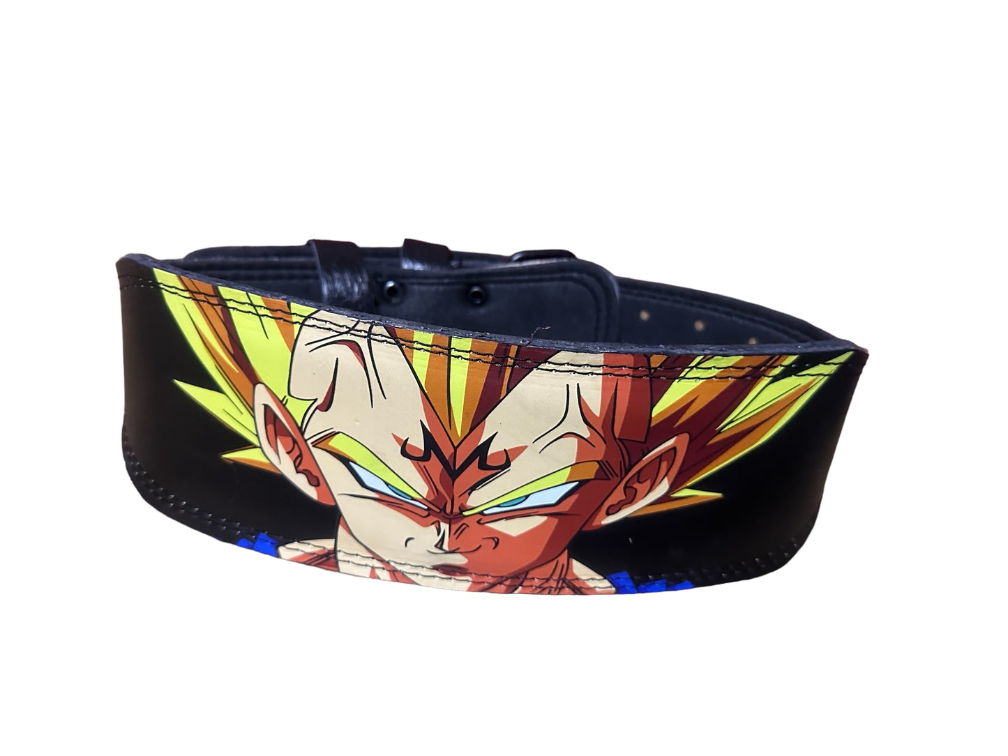 Conjunto Premium Vegeta Majin – Cinturón de Piel, Straps y Muñequeras