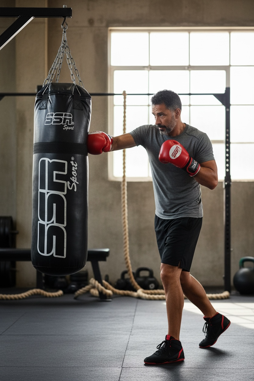 Costal de Box de Uso Rudo 95cm – Lona Reforzada, 28kg