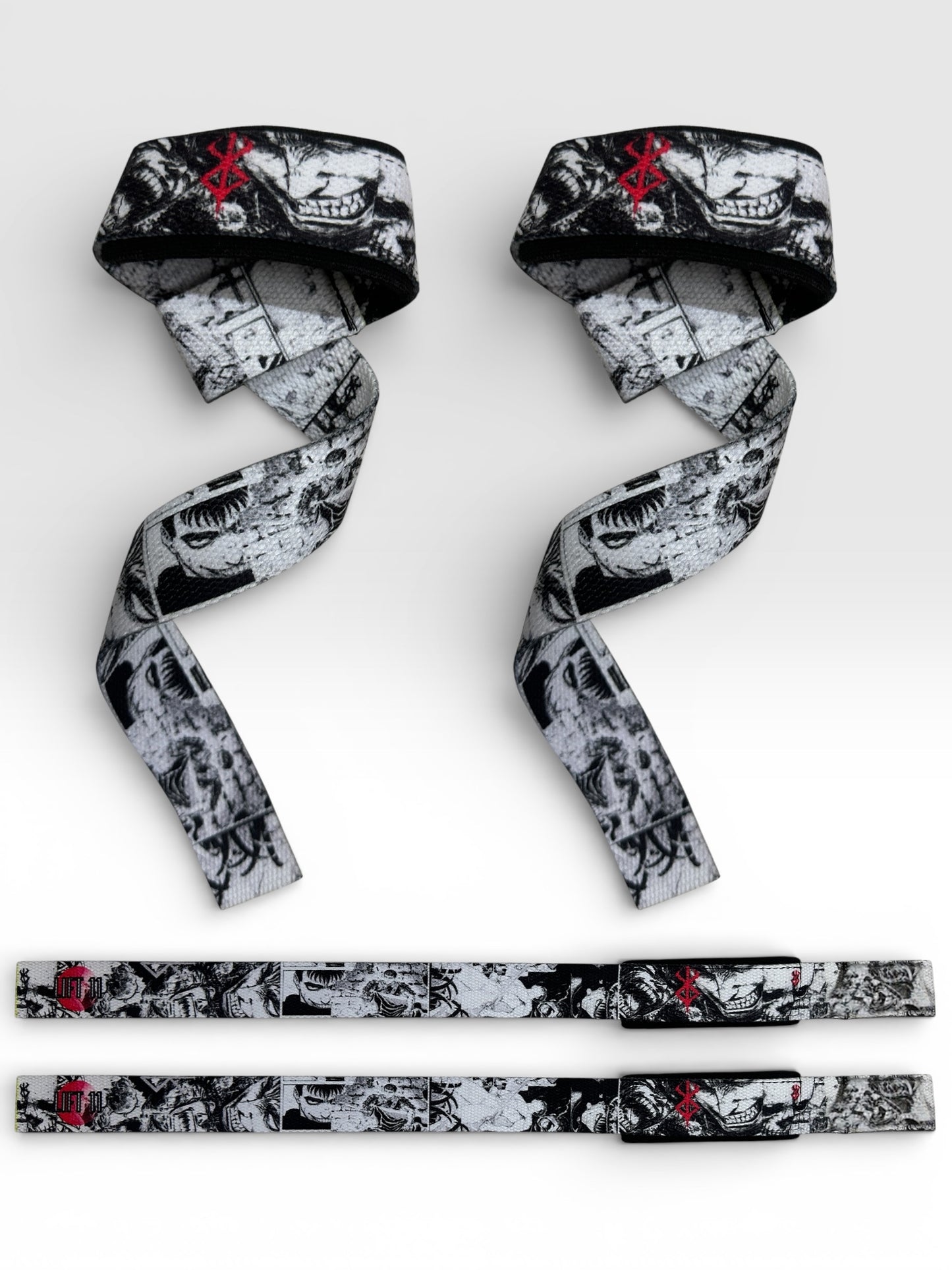 Straps Premium de Levantamiento – Diseño Berserk – Agarre Firme y Profesional