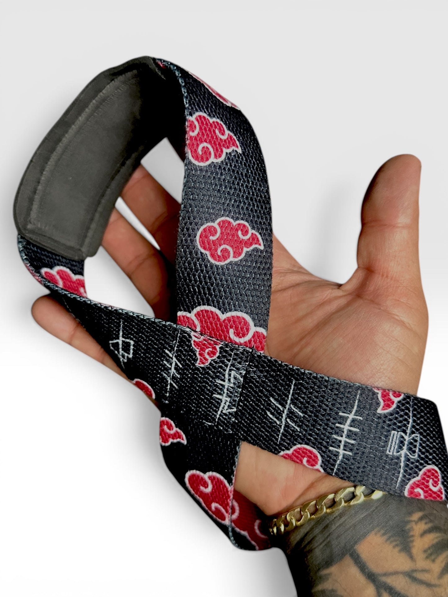Straps Tipo 8 para Gym Agarre Reforzado Levantamiento akatsuki