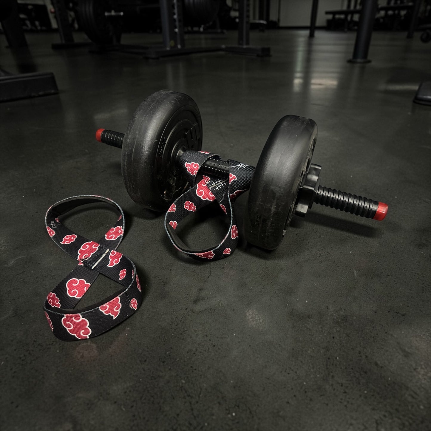 Straps Tipo 8 para Gym Agarre Reforzado Levantamiento akatsuki
