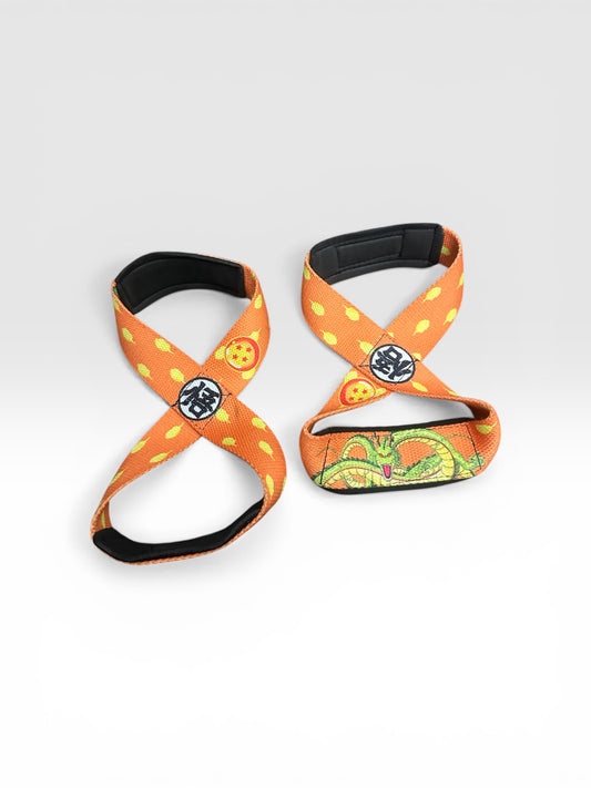 Straps Tipo 8 para Gym Agarre Reforzado Levantamiento dragon ball