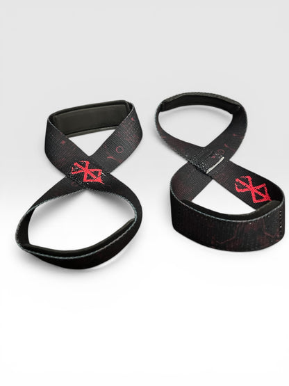 Straps Tipo 8 para Gym Agarre Reforzado Levantamiento berserk
