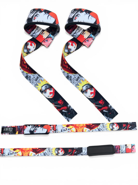 Straps Gym Diseño Naruto | Fuerza y Agarre Profesional