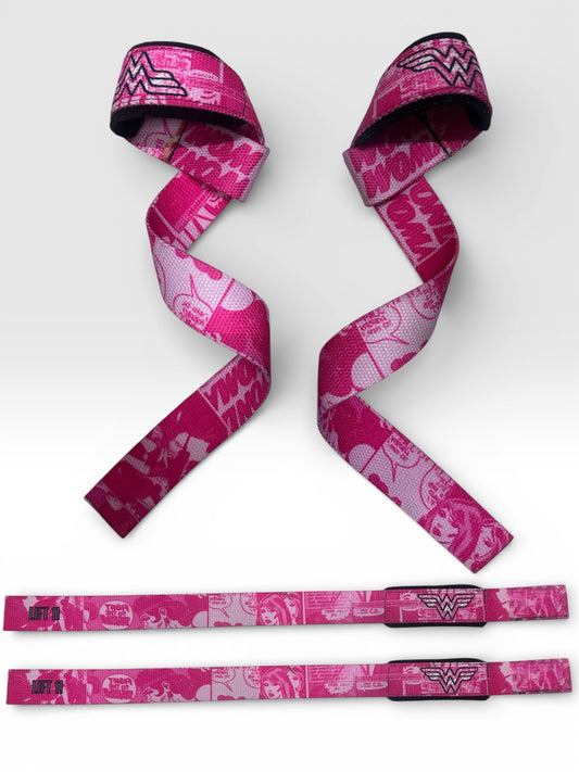 Straps Premium Mujer Maravilla Rosa y Negro