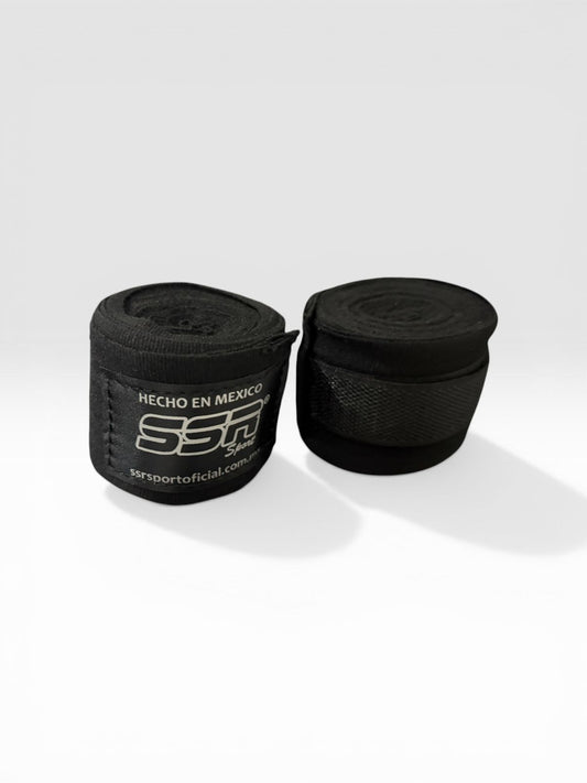 Par de vendas de boxeo profesionales 5 metros con velcro SSR Sport
