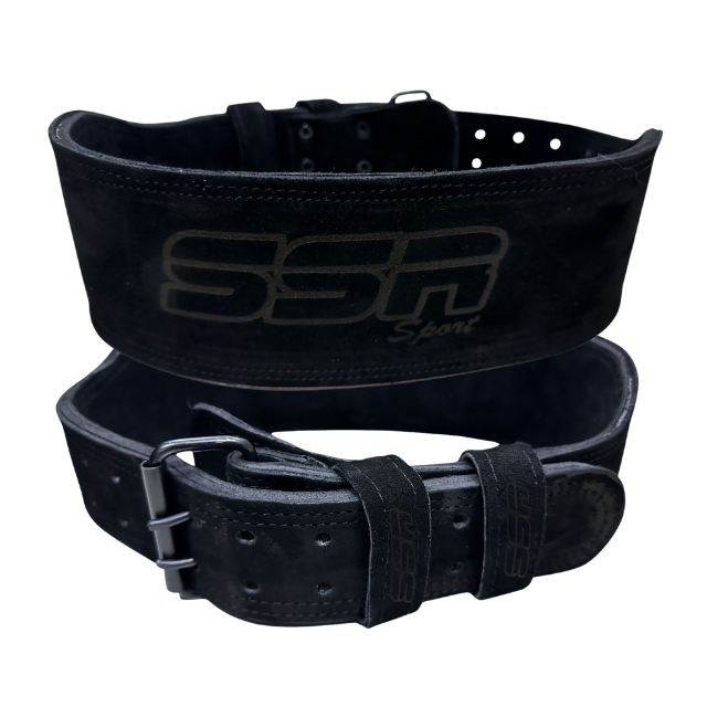 Cinturón premium piel GAMUZA reforzado Gym Ancho Soporte Lumbar Pesas powerlifting