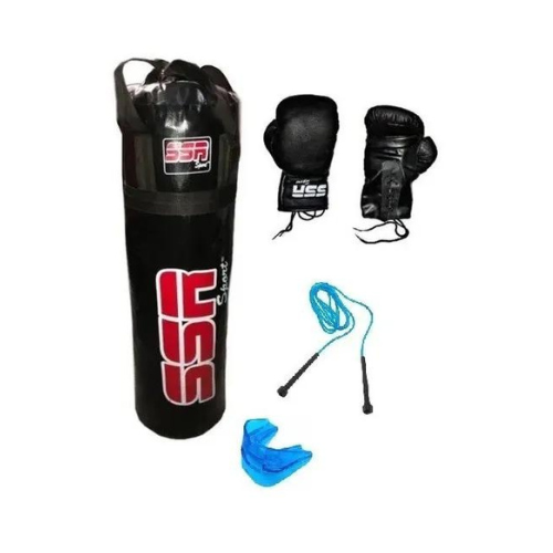 Kit Costal, Guantes, Cuerda y Protector Bucal SSR SPORT